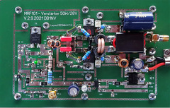 Unbestückte Platine für KW LD-MOS Endstufe 50-70 Watt 1,8-50 MHz