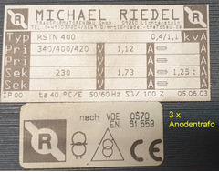 RESERVIERT # Trafos für Röhren-PA