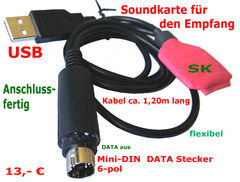 USB auf PTT, DTR, Sende-/Empfangssteuerung (Com..)  Adapter mit Optokoppler. WSJT....